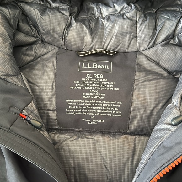 L.L.Bean Men’s Waterproof Ultra Light down jacket - Picture 6 of 12